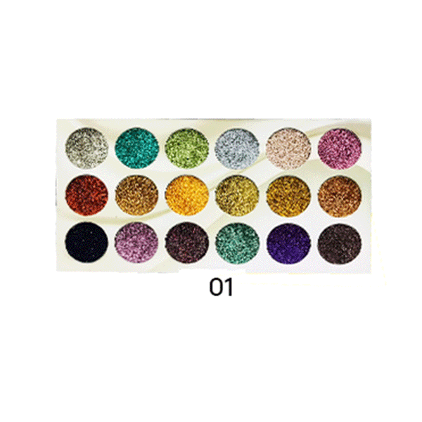 Face it Natural Story 18 Shades Glitter Eyeshades (Shade-01)