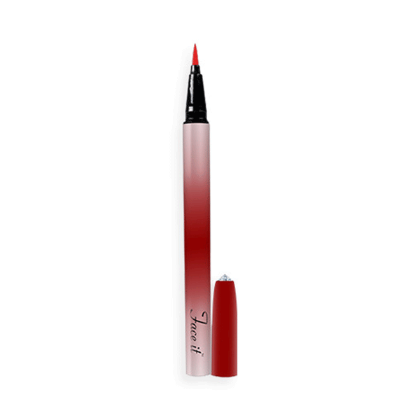 Face it Natural Story Glitter Pen Eyeliner (Red)