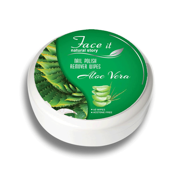 Face it Natural Story Nail Polish Remover Wipes (Aloe Vera)