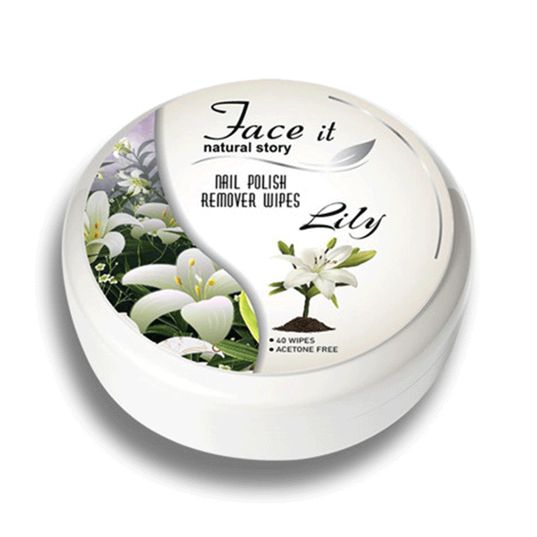 Face it Natural Story Nail Polish Remover Wipes (Lily)
