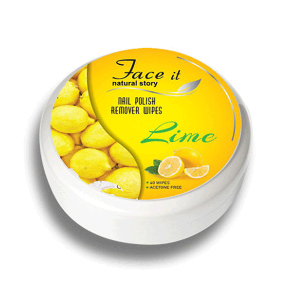 Face it Natural Story Nail Polish Remover Wipes (Lime)