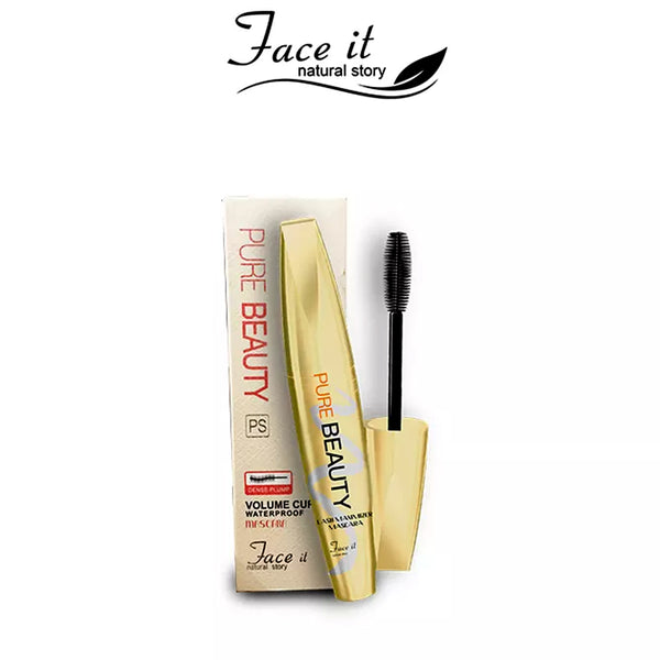 Face It Pure Beauty Volume Curl Waterproof Mascara 8ml_nuvaripk_pakistan