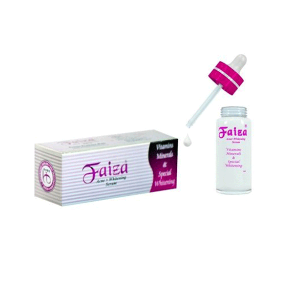 Faiza Acne + Whitening Serum Vitamins Minerals & Special Whitening