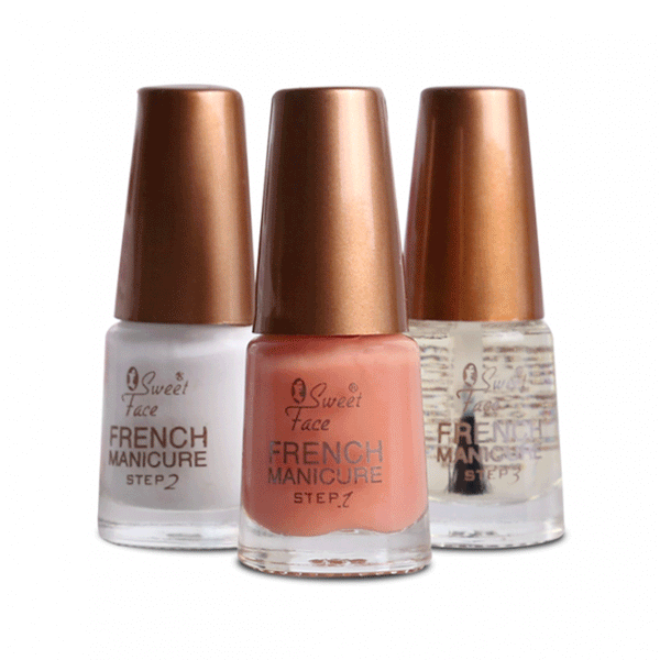 Sweet Face French Manicure Step Kit (Pink)