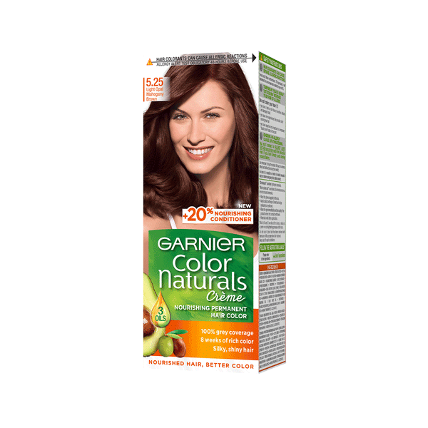 Garnier Color Naturals Creme Nourishing Permanent Hair Color (5.25-Light Opal Mahogany Brown)