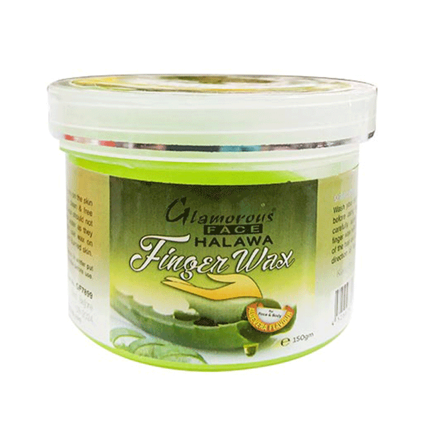 Glamorous Face Halawa Finger Wax (Aloevera) 150g