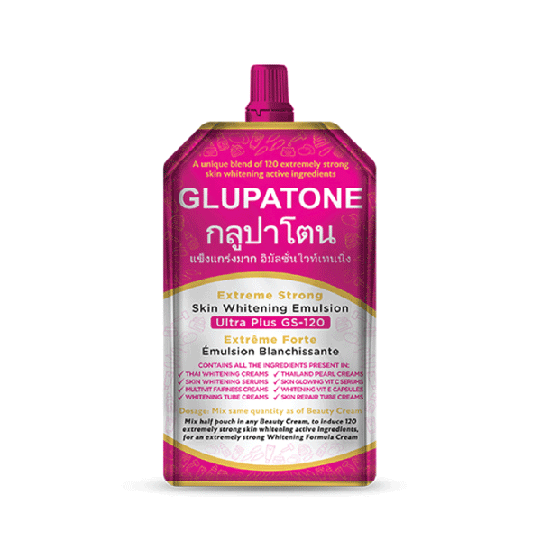 Glupatone Extreme Strong Whitening Emulsion Ultra Plus GS-120 For Face & Body 50ml
