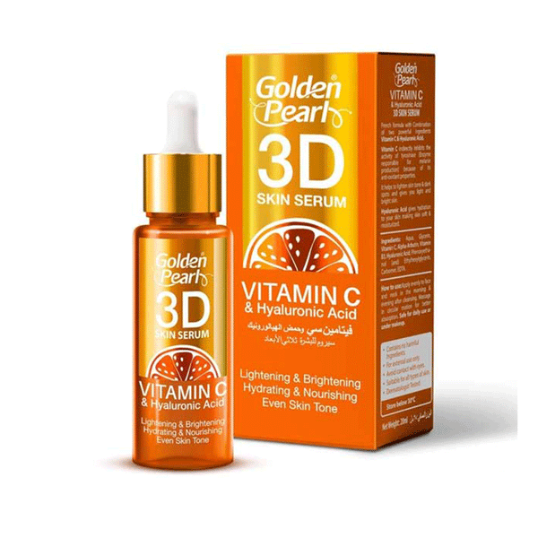Golden Pearl 3D Skin Serum Vitamin C & Hyaluronic Acid 20ML