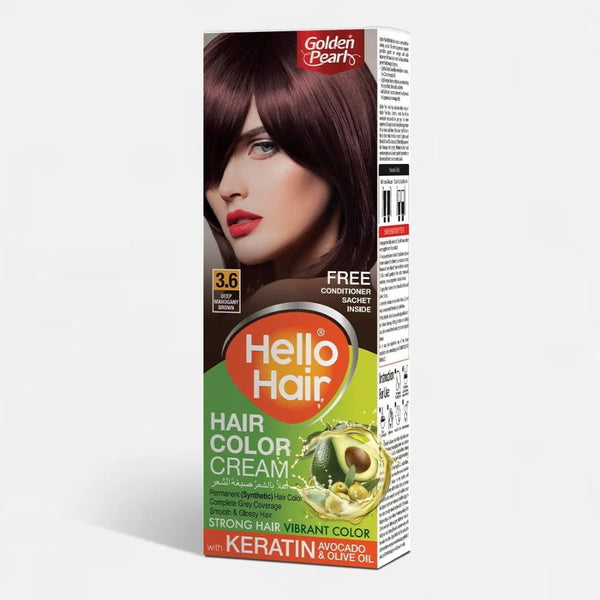 Golden Pearl Hair Color Cream (Shade No 3.6 - Deep Mahogany Brown)_nuvaripk_pakistan