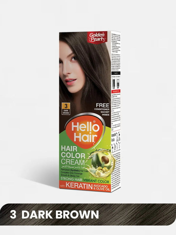 Golden Pearl Hair Color Cream (Shade No 3 - Dark Brown)_nuvaripk_pakistan