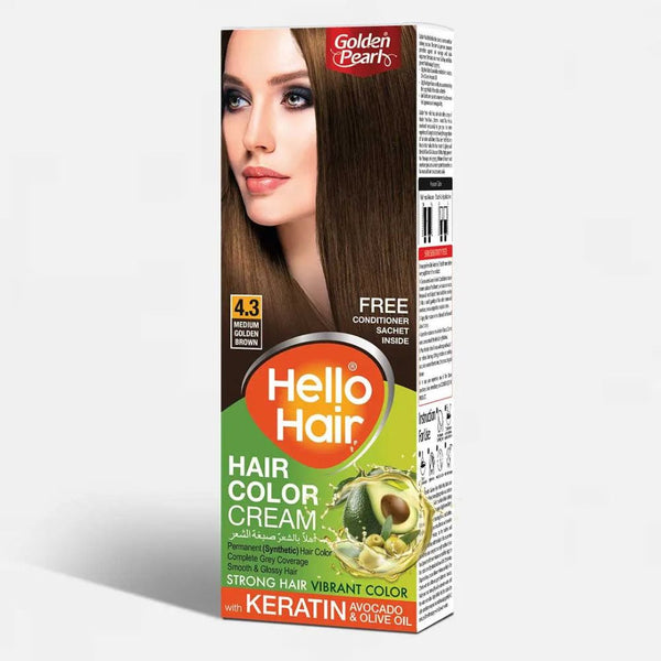 Golden Pearl Hair Color Cream (Shade No 4.3 - Medium Golden Brown)_nuvaripk_pakistan