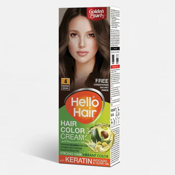 Golden Pearl Hair Color Cream (Shade No 4 - Medium Brown)_nuvaripk_pakistan