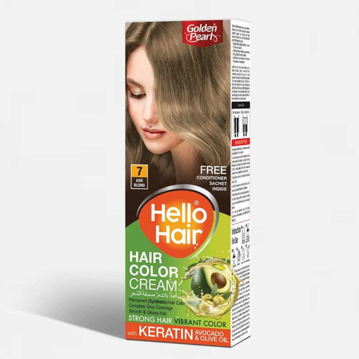 Golden Pearl Hair Color Cream (Shade No 7 - Ash Blond)_nuvaripk_pakistan