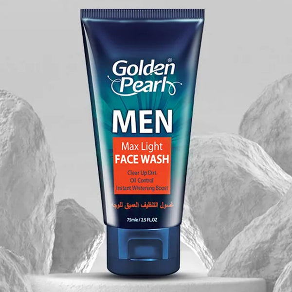 Golden Pearl Men Max Light Face Wash 75ml_nuvaripk_pakistan