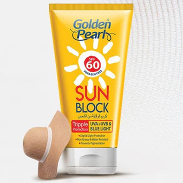Golden Pearl Triple Protection Spf 60 Sun Block 120ml_nuvaripk_pakistan