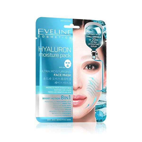 Eveline Cosmetics Hyaluron Moisture Pack Ultra Moisturising Face Mask