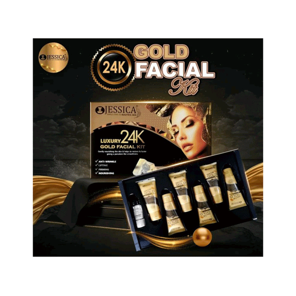 Jessica Luxury 24K Gold Facial Kit (6-Steps) 35ML