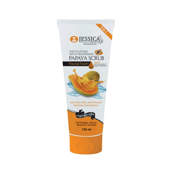 Jessica Papaya Scrub Facial Foam 125ML