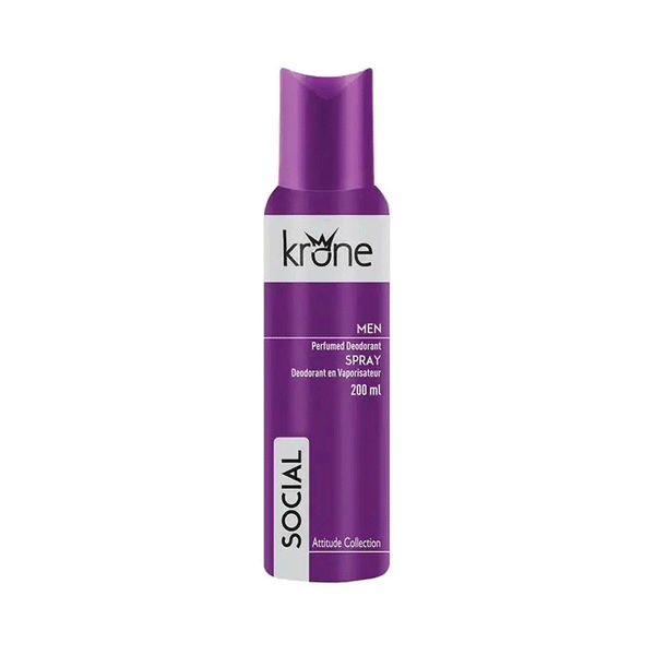 Krane Men Perfumed Deodorant Body Spray (Social) 200ML