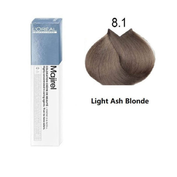 L'Oreal Professionnel Majirel Hair Coloring Cream, 8.1 Light Ash Blonde_nuvaripk_pakistan