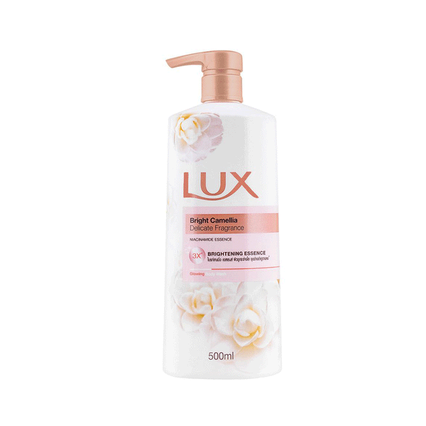 Lux Bright Camellia Delicate Fragrance Brightening Essence Glowing Body Wash 500ML