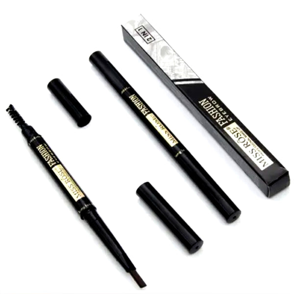 Miss Rose Fashion 2 In 1 Eyebrows Pen With Spoolie 35g Dark Brown_nuvaripk_pakistan