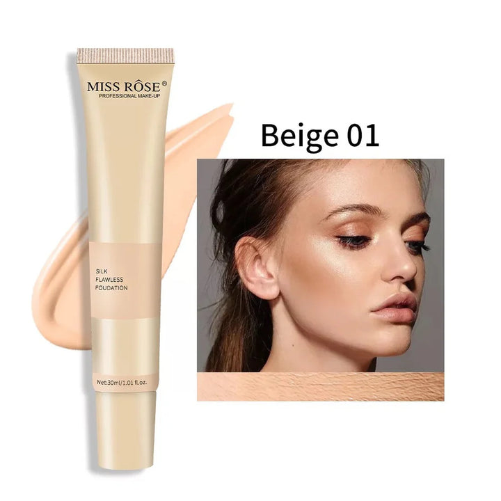 Miss Rose Silk Flawless Foundation (Shade Beige 1)nuvaripk_pakistan