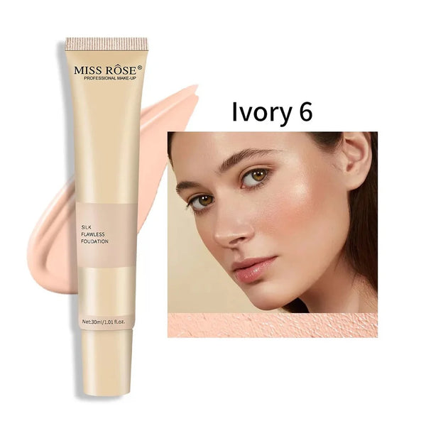 Miss Rose Silk Flawless Foundation (Shade Ivory 6)nuvaripk_pakistan