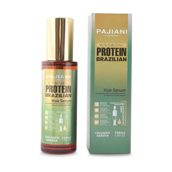 Pajiani Moisturizing Protein Brazilian Hair Serum 100ML (Sea Green)_nuvaripk_pakistan