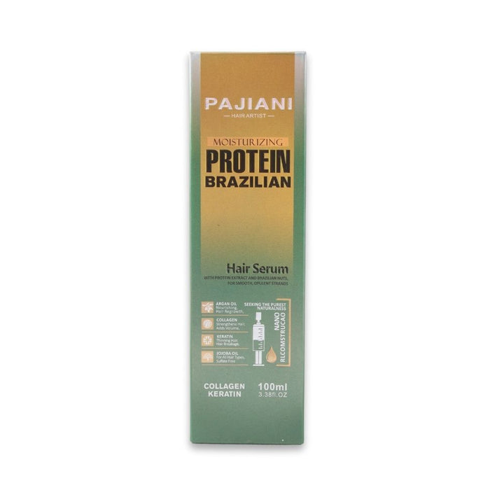 Pajiani Moisturizing Protein Brazilian Hair Serum 100ML (Sea Green)_nuvaripk_pakistan 2