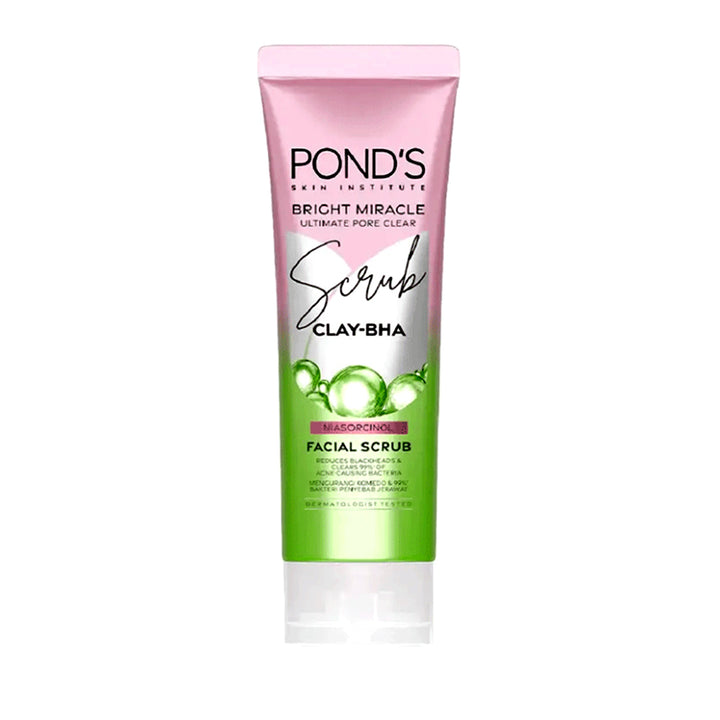 Ponds Bright Miracle Clay-Bha Facial Scrub 100ml_nuvaripk_pakistan
