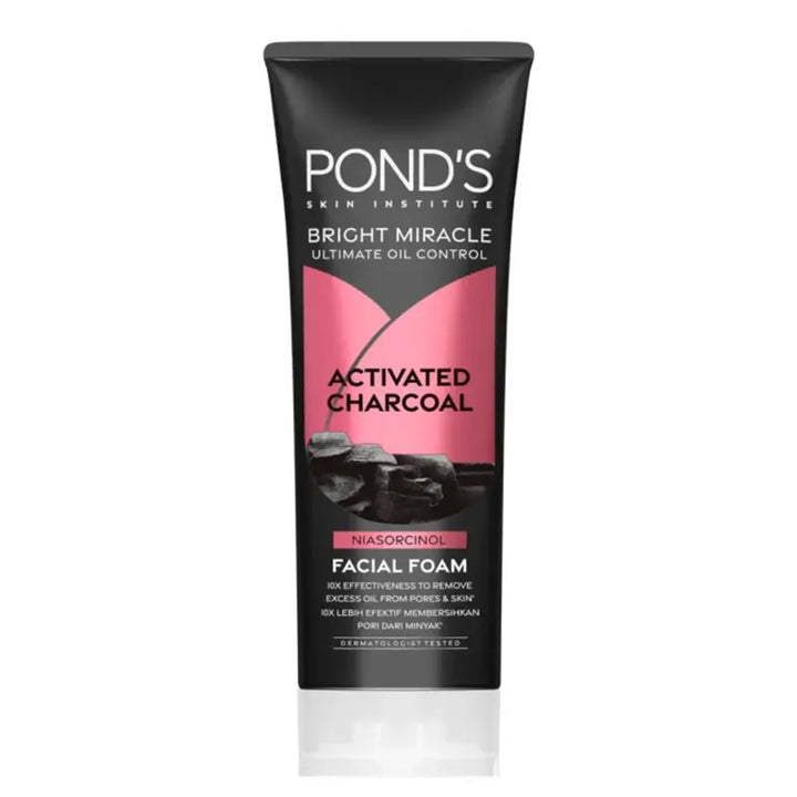 Ponds Bright Miracle Ultimate Oil Control Activated Charcoal Facial Foam 100ml_nuvaripk_pakistan