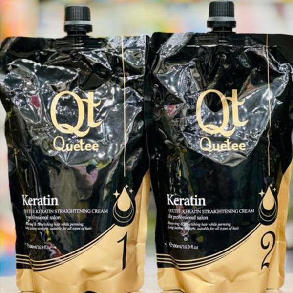 Quette Nourishing Hair While Perming Long Lasting Straight Keratin Straightening Cream 500mlx2_nuvaripk_pakistan