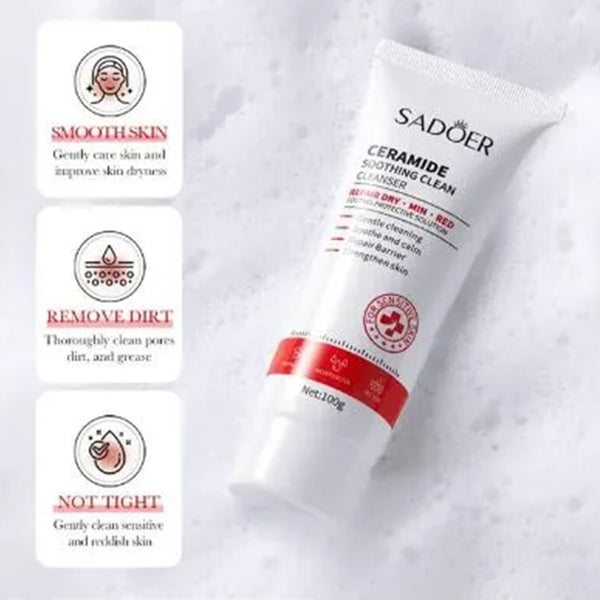 Sadoer Ceramide Soothing Clean Cleanser 100ml_nuvaripk_pakistan