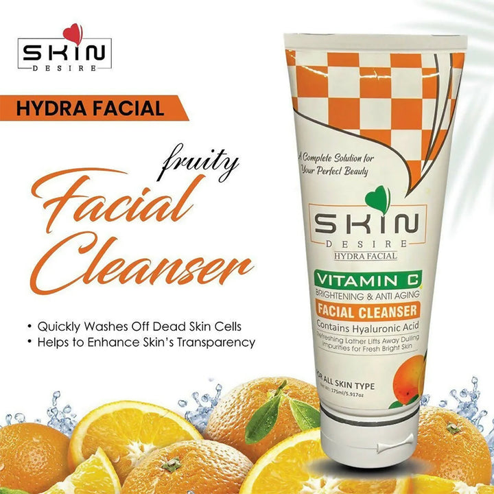 Skin Desire Vitamin C Brightening And Anti Aging Facial Cleanser 175ml_nuvaripk_pakistan