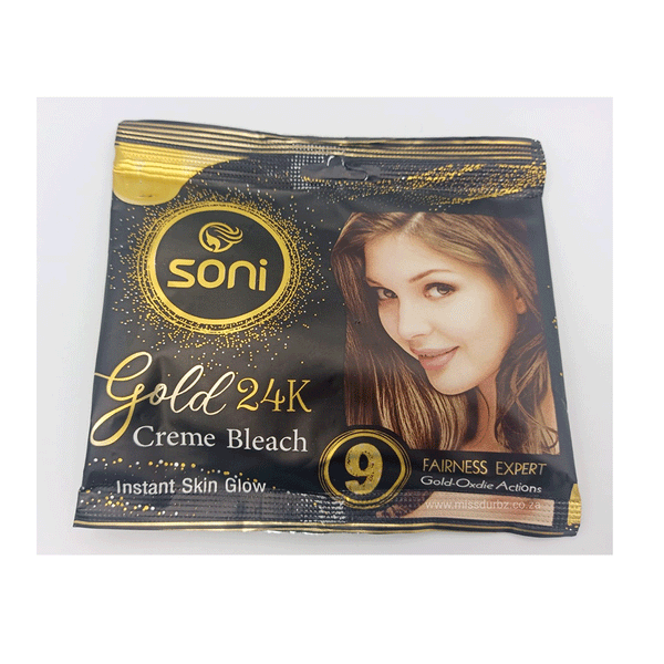 Soni 24K Gold Creme Bleach Instant Skin Glow