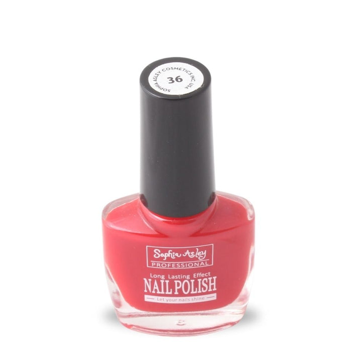 Sophia Ashley Nail Polish (Shade 36) - Dazzling Red_nuvaripk_pakistan
