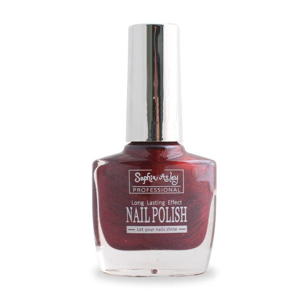 Sophia Asley Nail Polish (Shade 12) - Shimmery Metallic Red_nuvarpk_pakistan