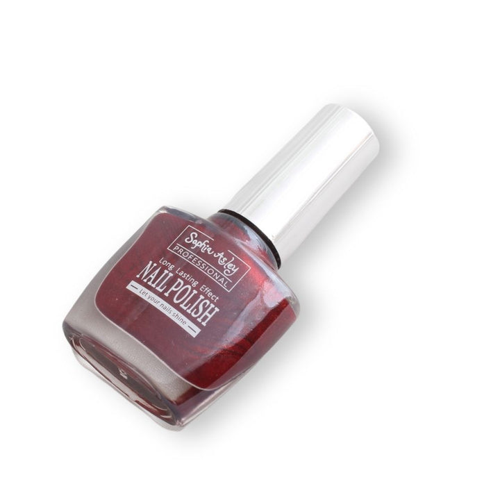 Sophia Asley Nail Polish (Shade 12) - Shimmery Metallic Red_nuvarpk_pakistan