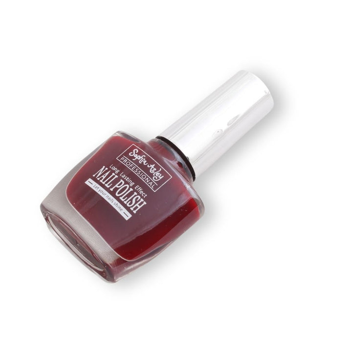 Sophia Asley Nail Polish (Shade 14) - Deep Red_nuvaripk_pakistan