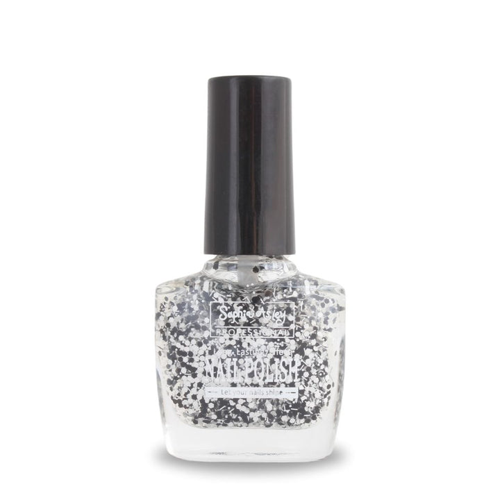 Sophia Asley Nail Polish (Shade 43) - Black and White Chunks_nuvaripk_pakistan