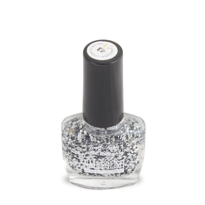 Sophia Asley Nail Polish (Shade 43) - Black and White Chunks_nuvaripk_pakistan 1