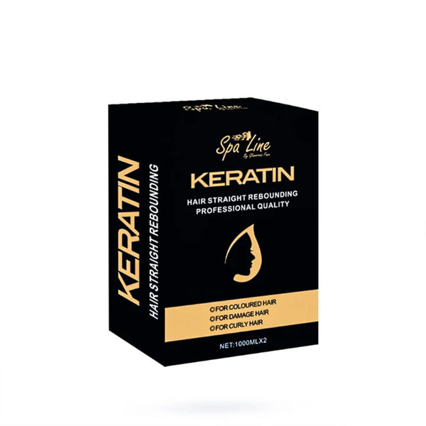 Spaline Hair Straight Rebonding Professional Quality Keratin 1000ml x 2_nuvaripk_pkistan