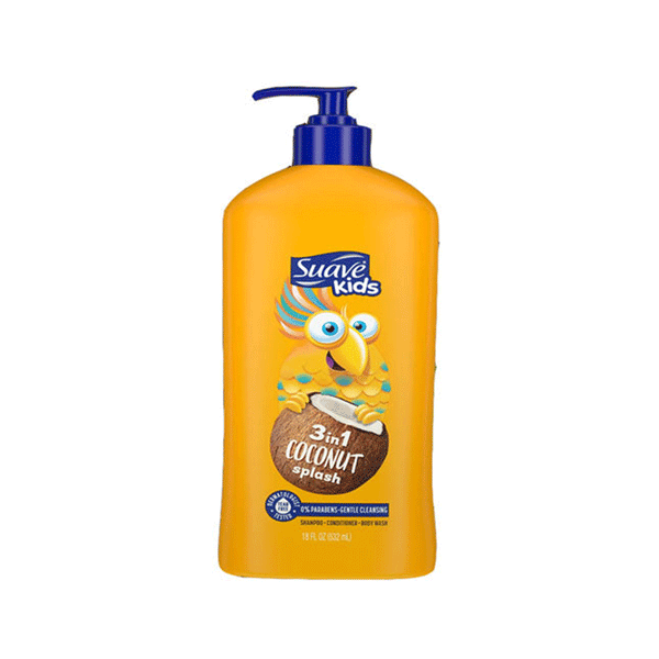 Suave Kids 3 in 1 Cocount Splash Shampoo + Conditioner + Body Wash 532ML