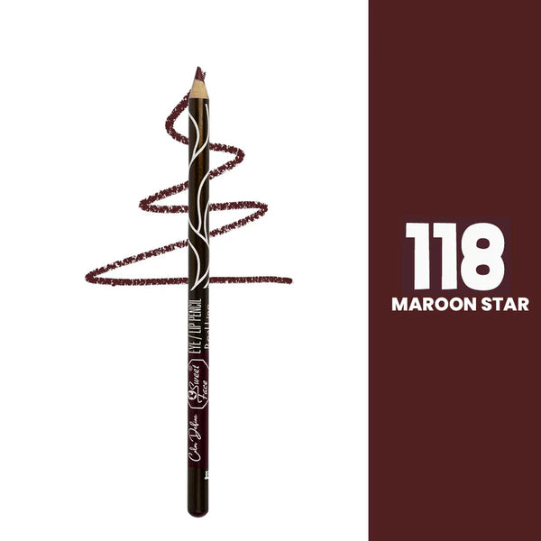 Sweet Face Eye-Lip Pencil (Shade 118 -Maroon Star)