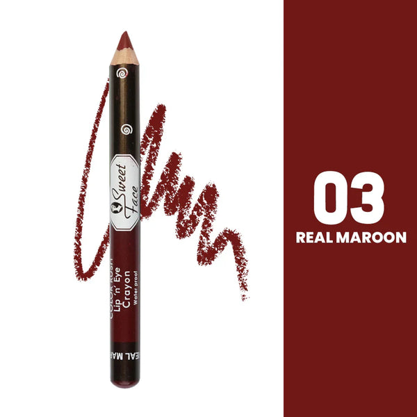 Sweet Face Jumbo Pencil (Shade 03 - Real Maroon)