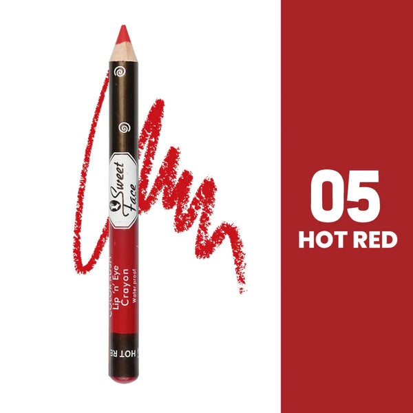 Sweet Face Jumbo Pencil (Shade 05 - Hot Red)
