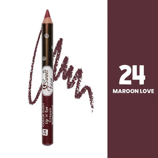 Sweet Face Jumbo Pencil (Shade 24 - Maroon Love)
