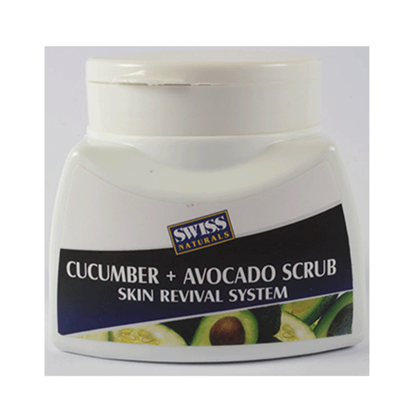 Swiss Naturals Scrub Cucumber & Avocado 250g