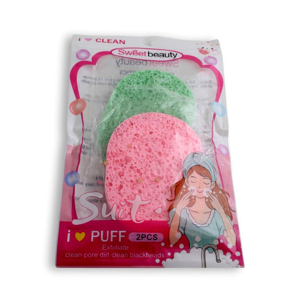 Texture Facial Puff (Pack Of Two) - Clean Pore Dirt And Blackheads_nuvarpk_pakistan